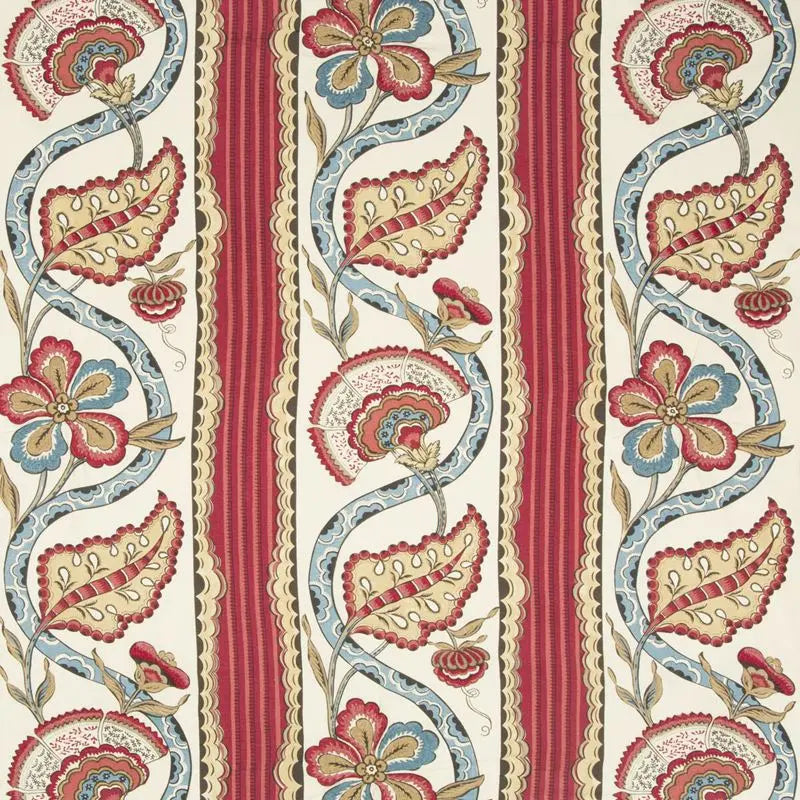 Brunschwig & Fils Fabric 8017113.19 Gautier Print Cranberry