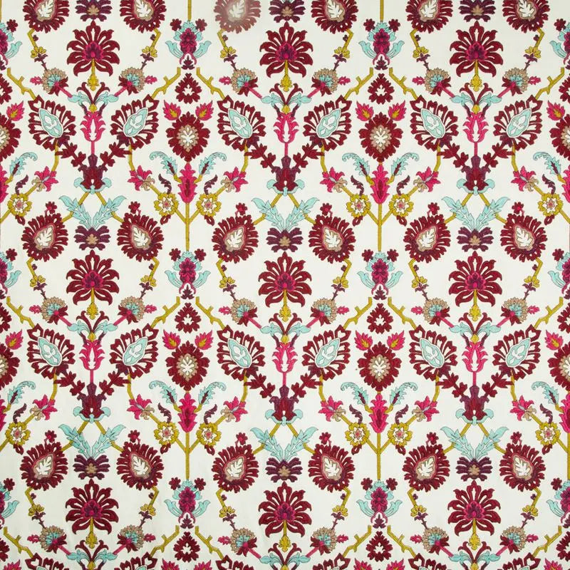 Brunschwig & Fils Fabric 8018116.77 Solanum Emb Berry