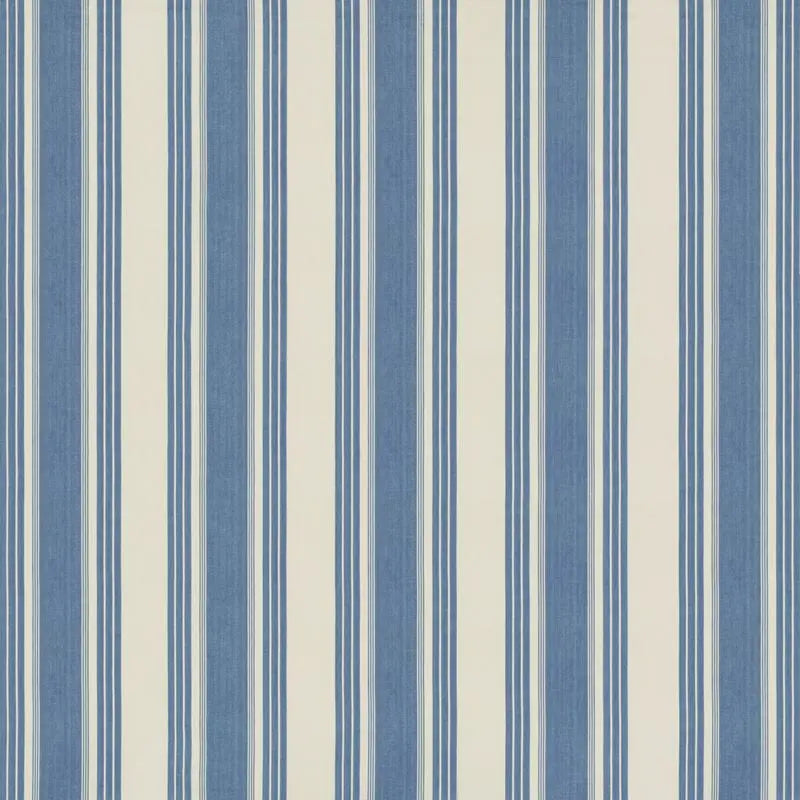 Brunschwig & Fils Fabric 8019110.15 Colmar Stripe French Blue