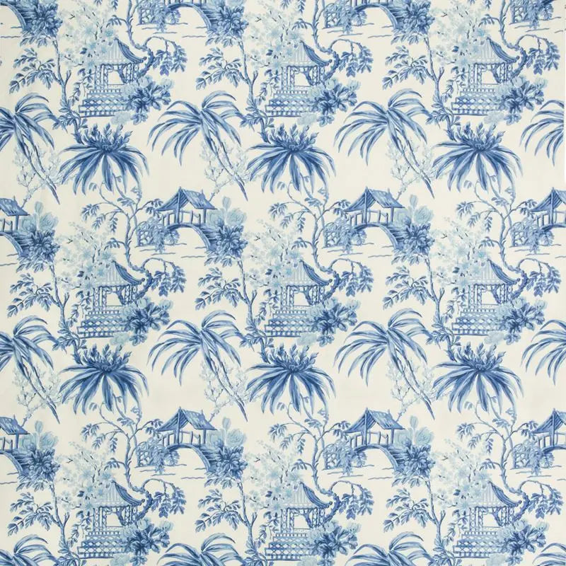 Brunschwig & Fils Fabric 8019138.55 Tongli Print Porcelain