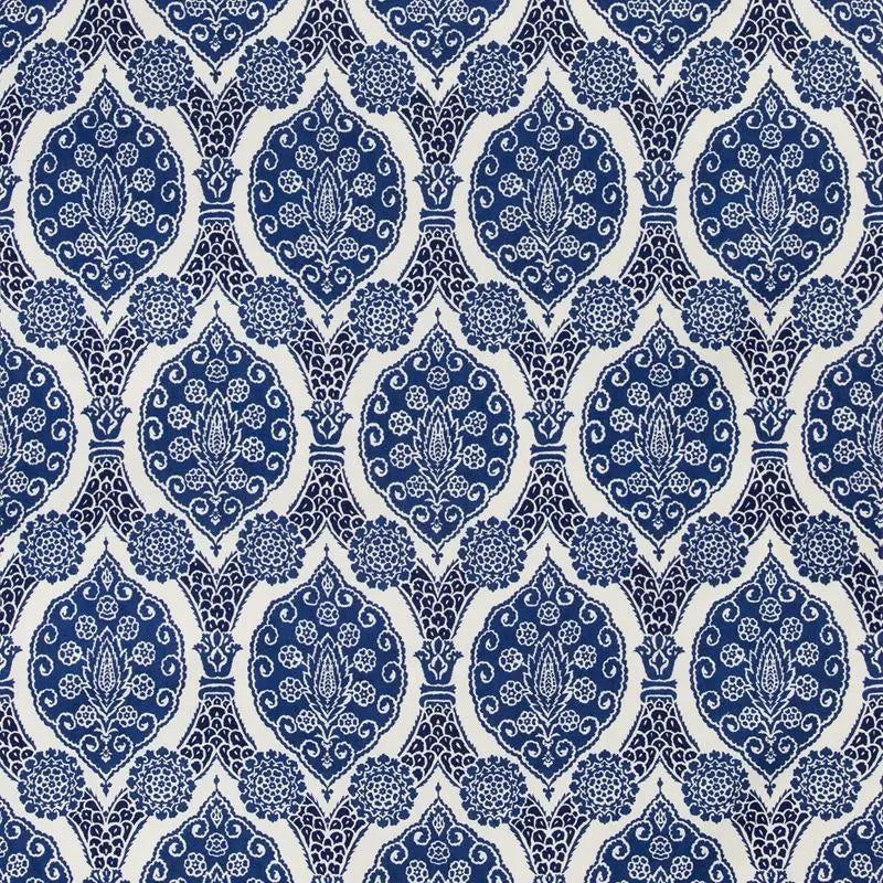 Brunschwig & Fils Fabric 8020103.50 Sufera Print Indigo