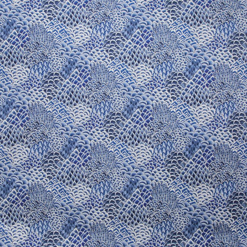 Brunschwig & Fils Fabric 8020104.55 Katibi Print Blue