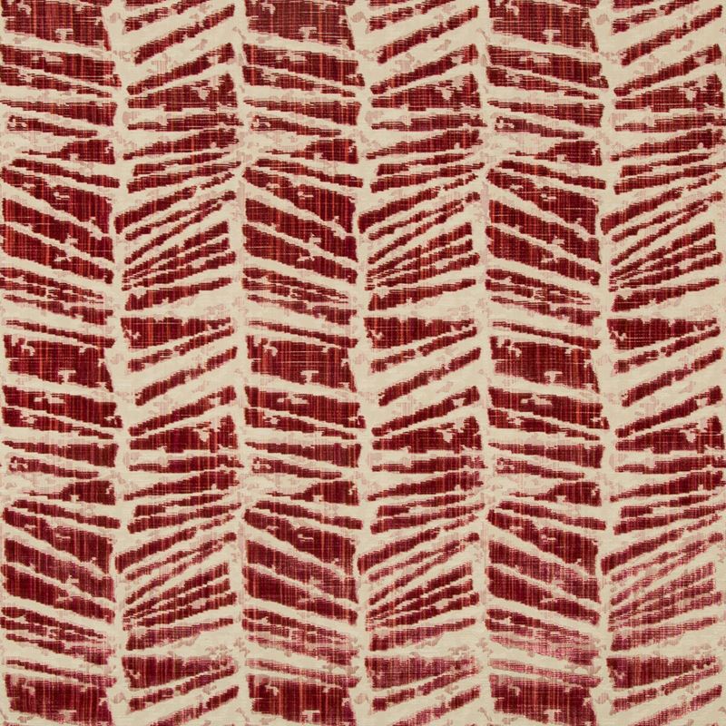 Brunschwig & Fils Fabric 8020114.19 Chaumont Velvet Red