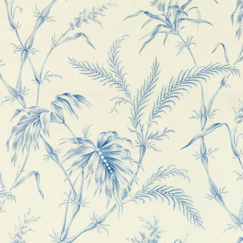 Brunschwig & Fils Fabric 8020124.5 Lauziere Print Blue