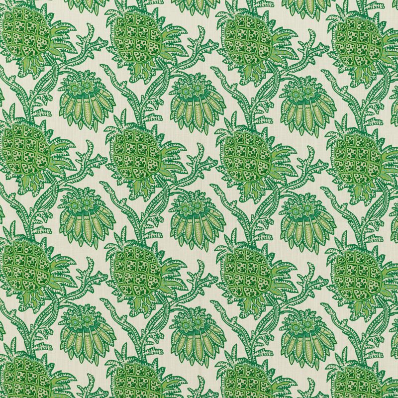 Brunschwig & Fils Fabric 8020129.3 Brassac Print Green