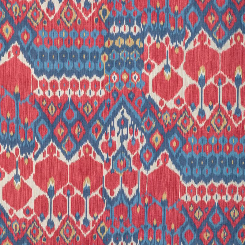 Brunschwig & Fils Fabric 8022104.195 Bonnieux Print Red/Blue