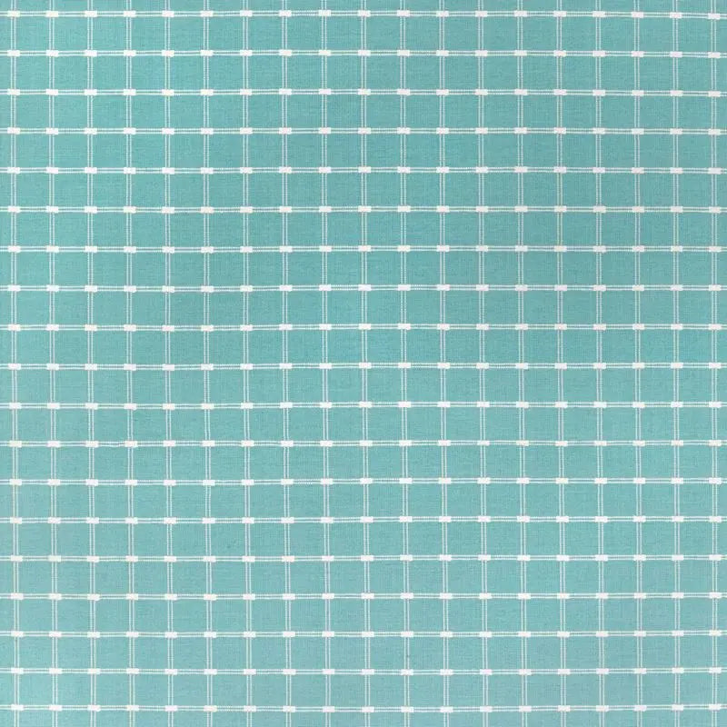 Brunschwig & Fils Fabric 8022116.13 Lison Check Aqua