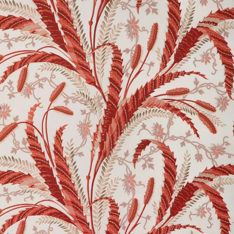 Brunschwig & Fils Fabric 8023101.19 Vernay Print Red