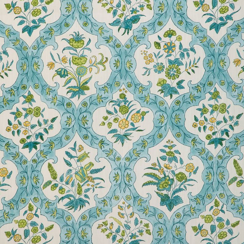 Brunschwig & Fils Fabric 8023102.313 Ventoux Print Aqua