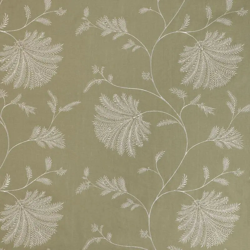 Brunschwig & Fils Fabric 8023116.23 Maelle Emb Celery