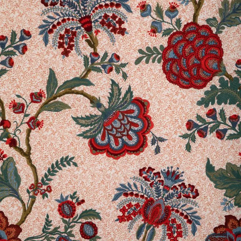 Brunschwig & Fils Fabric 8023118.195 Anduze Emb Red/Blue