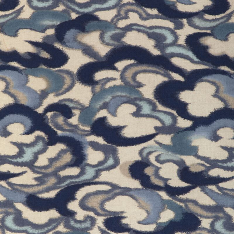 Brunschwig & Fils Fabric 8023138.155 Stratus Print Sky/Lapis