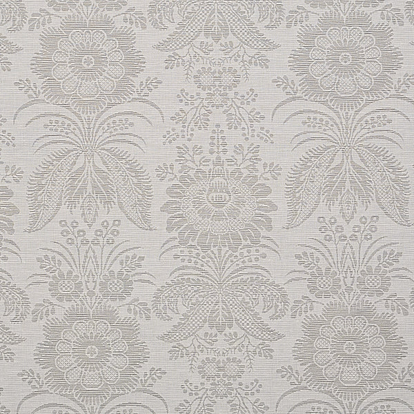 Schumacher Fabric 80421 Greta Damask Grey