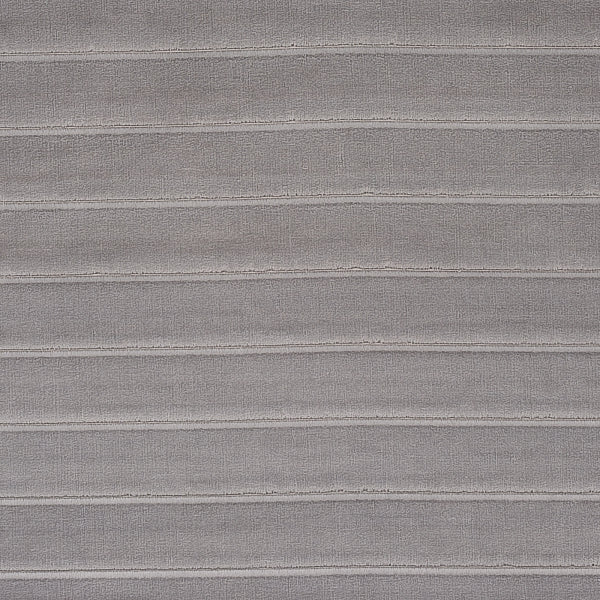 Schumacher Fabric 80463 Frederika Channeled Velvet Otter Grey