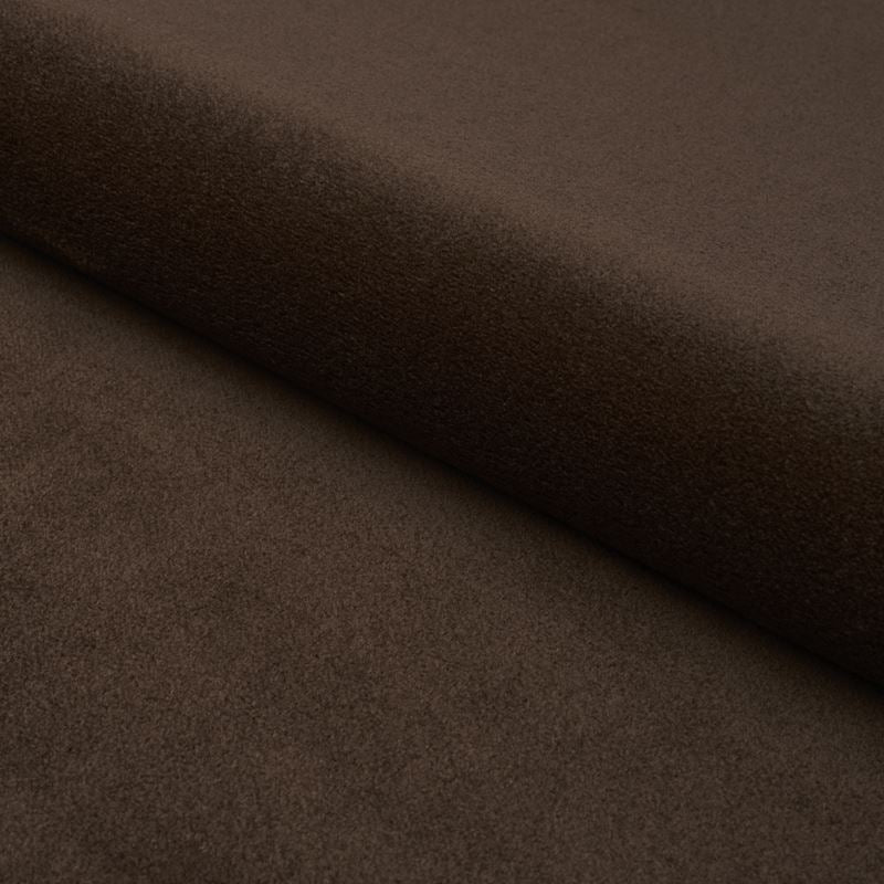 Schumacher Fabric 80475 Hermine Virgin Wool Chocolate