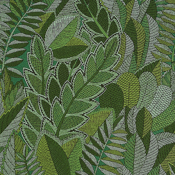 Schumacher Fabric 80560 Japura Forest Green