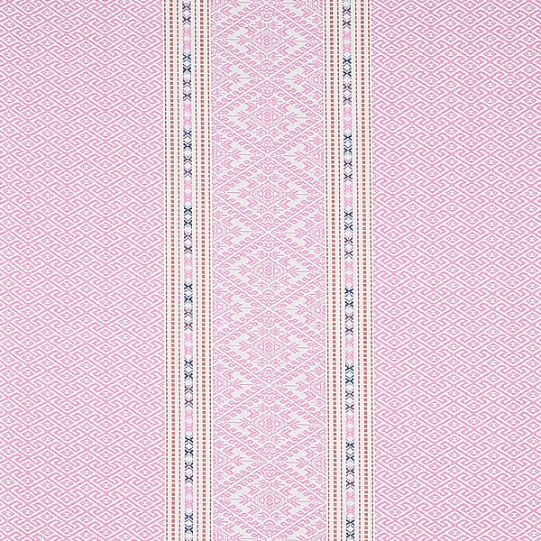 Schumacher Fabric 80612 Ruiz Jacquard Pink