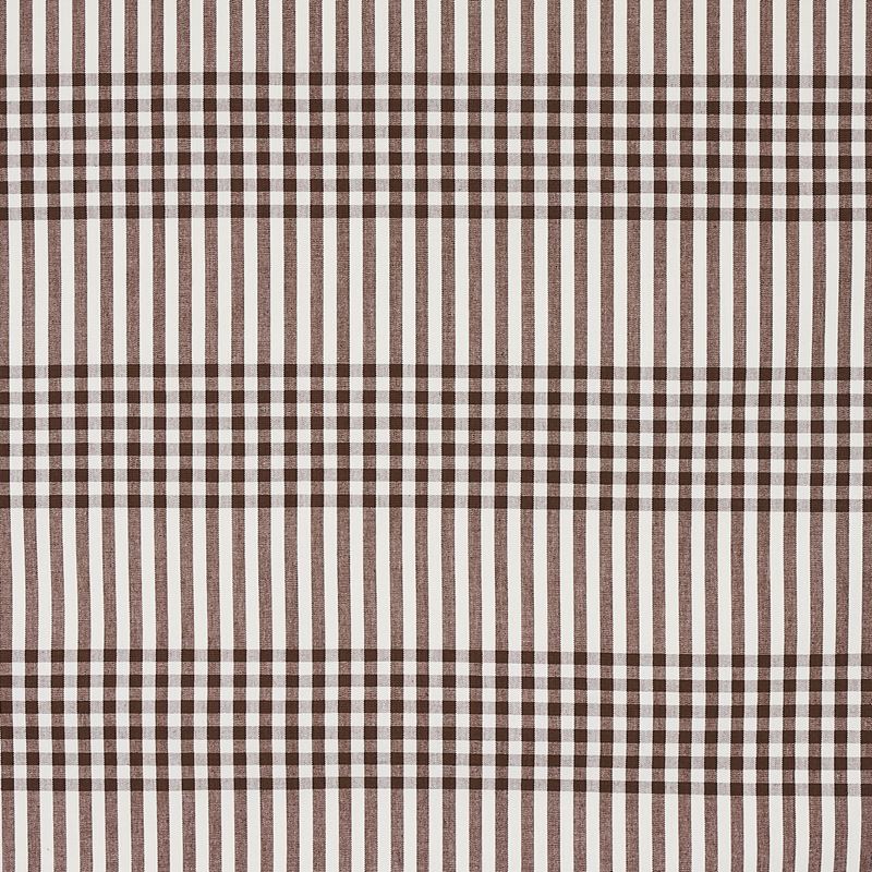 Schumacher Fabric 80801 Bergen Plaid Brown