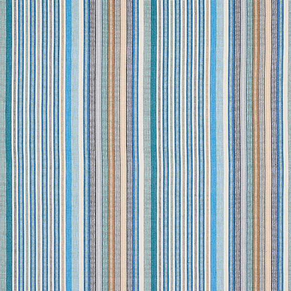 Schumacher Fabric 80821 Ripple Stripe Surf
