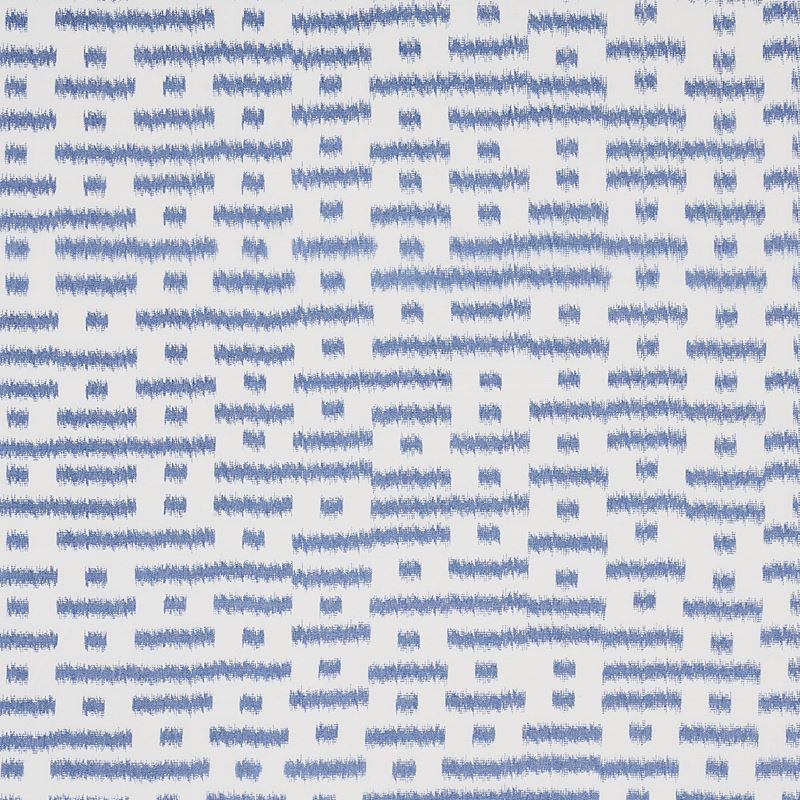 Schumacher Fabric 80832 Abstract Ikat Indigo