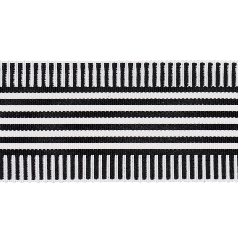 Schumacher Fabric Trim 81692 Keket Stripe Tape Black