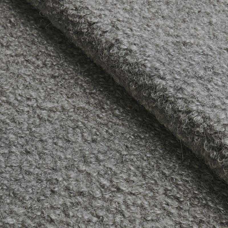 Schumacher Fabric 82061 Teddy Wool Bouclã‰ Grey