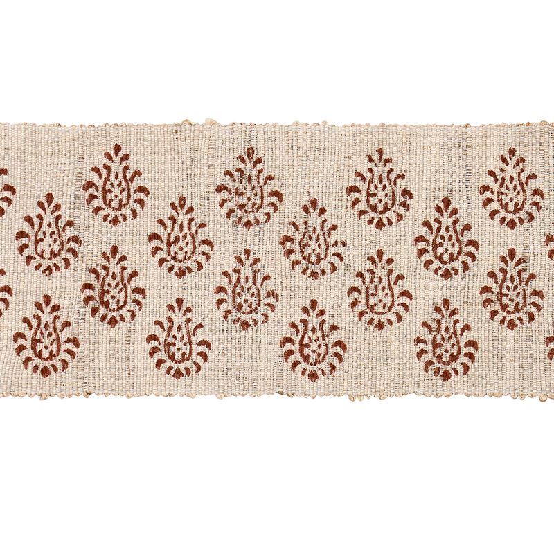 Schumacher Fabric Trim 82131 Leila Hand Block Matka Tape Sienna