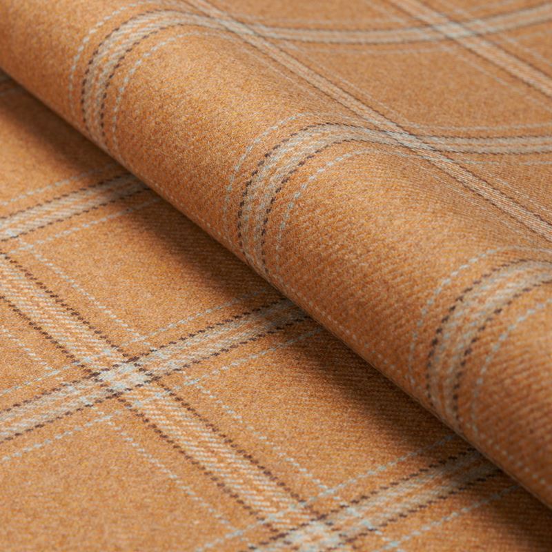 Schumacher Fabric 82341 Blackburn Merino Plaid Camel