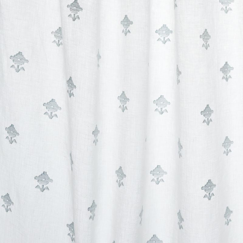 Schumacher Fabric 82551 Rubia Sheer Sky