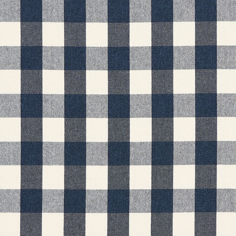 Schumacher Fabric 82940 Dutton Buffalo Check Navy