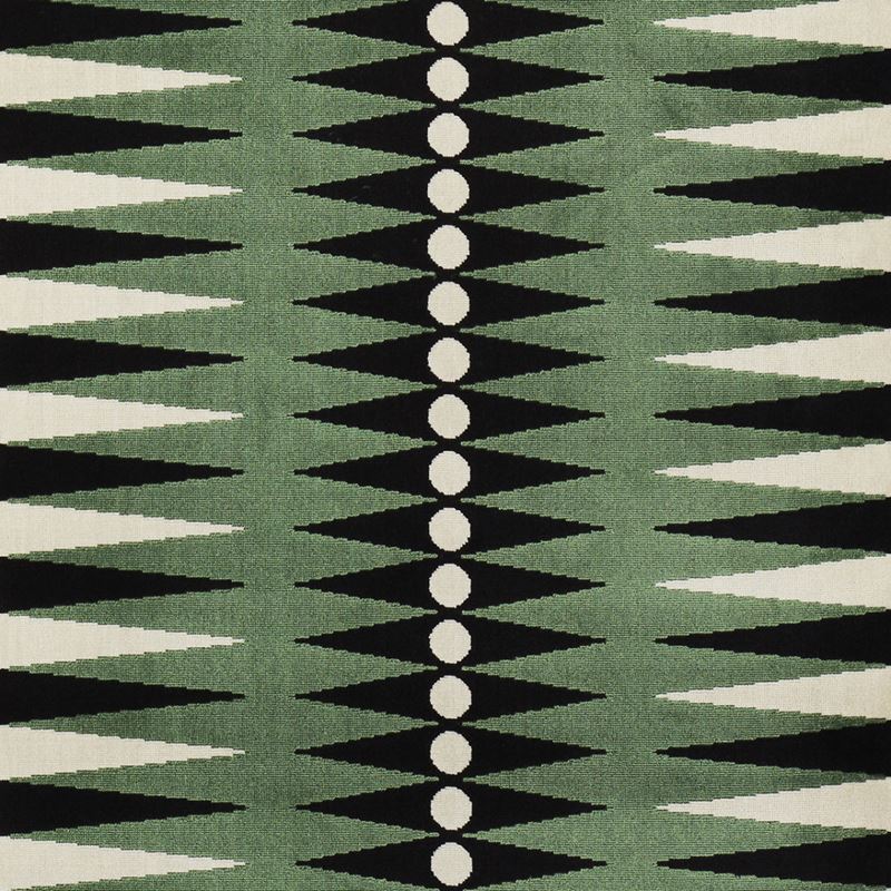 Schumacher Fabric 83202 Backgammon Cut Velvet Green