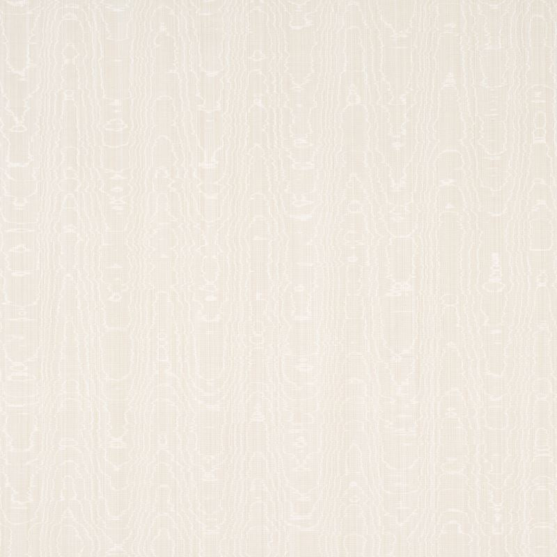 Schumacher Fabric 83250 Beau Cotton Linen Moirã‰ Oyster