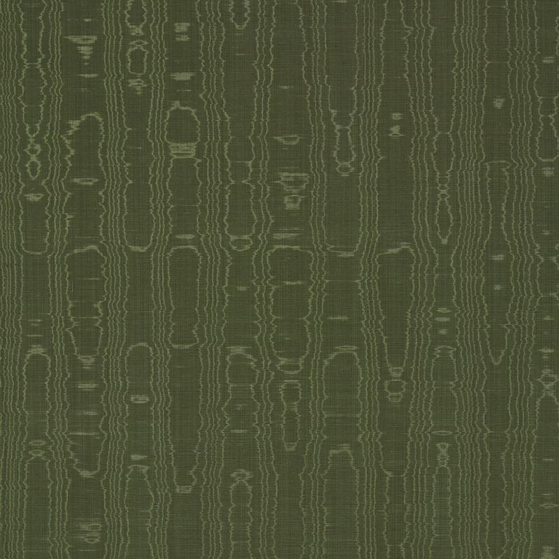 Schumacher Fabric 83253 Beau Cotton Linen Moire Olive