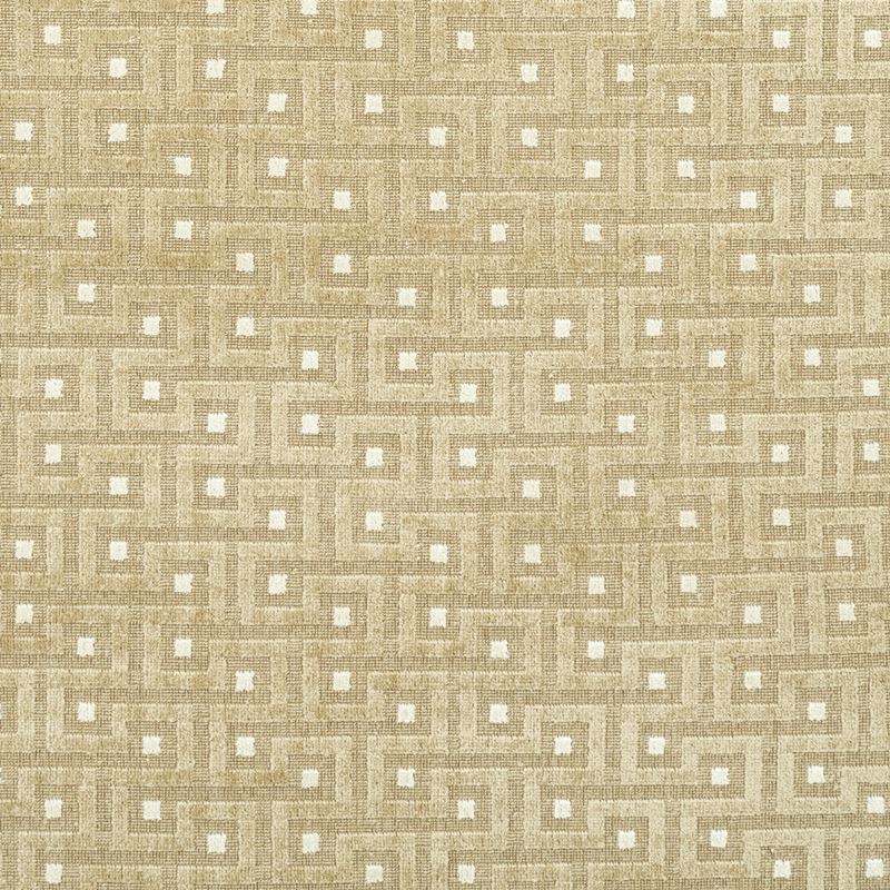 Schumacher Fabric 83291 Lalano Linen Velvet Gold Patina