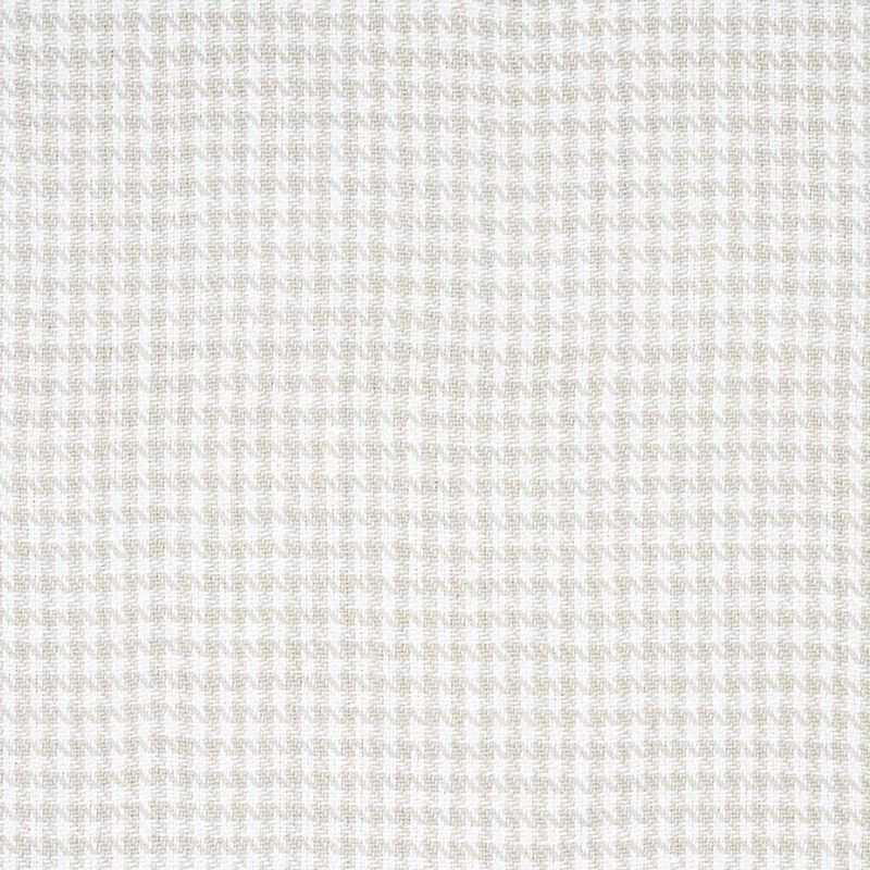 Schumacher Fabric 83340 Lotti Linen Houndstooth Grey