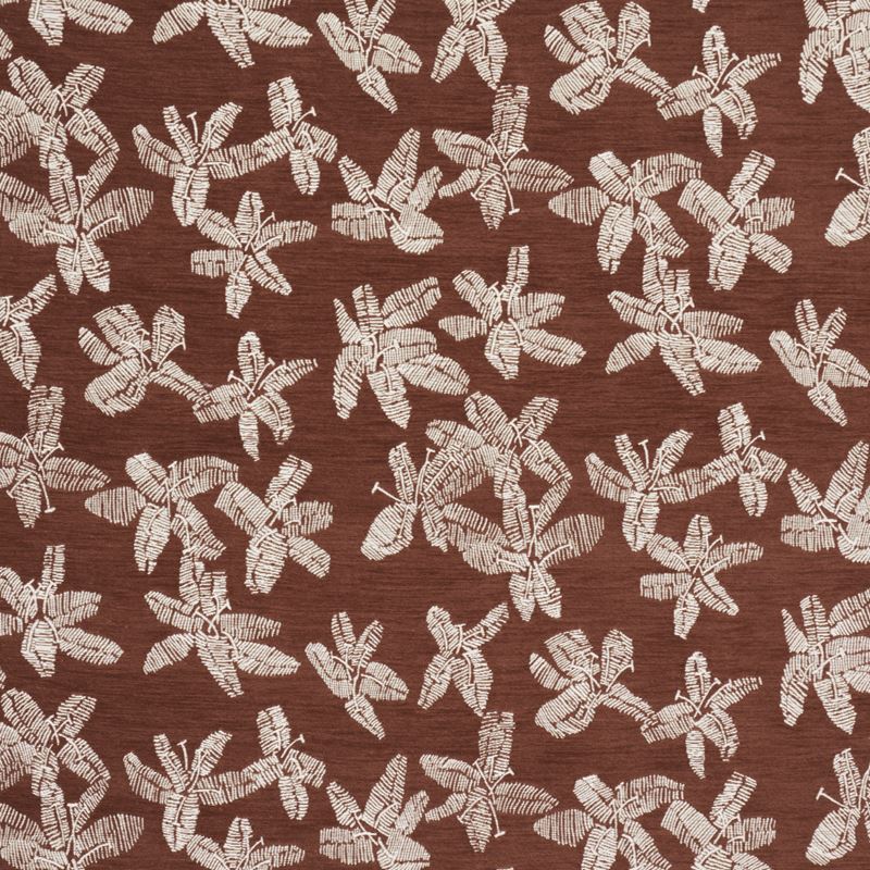 Schumacher Fabric 83810 Hibiscus Teak