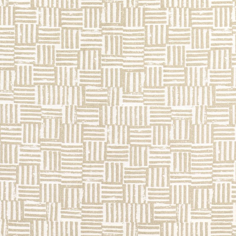 Schumacher Fabric 83821 Patchwork Sand