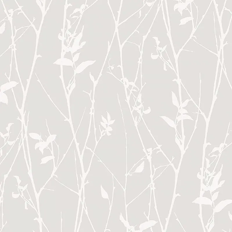 Schumacher Wallpaper 9319 Botanical Whisp Grey