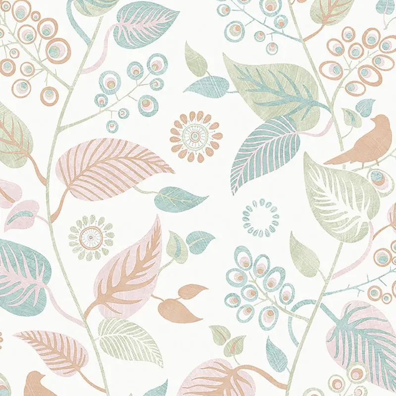 Schumacher Wallpaper 9330 Leaf Rhapsody Multi