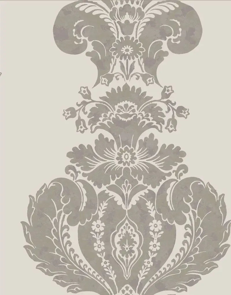 Cole & Son Wallpaper 94/1004.CS Baudelaire Grey and Silver