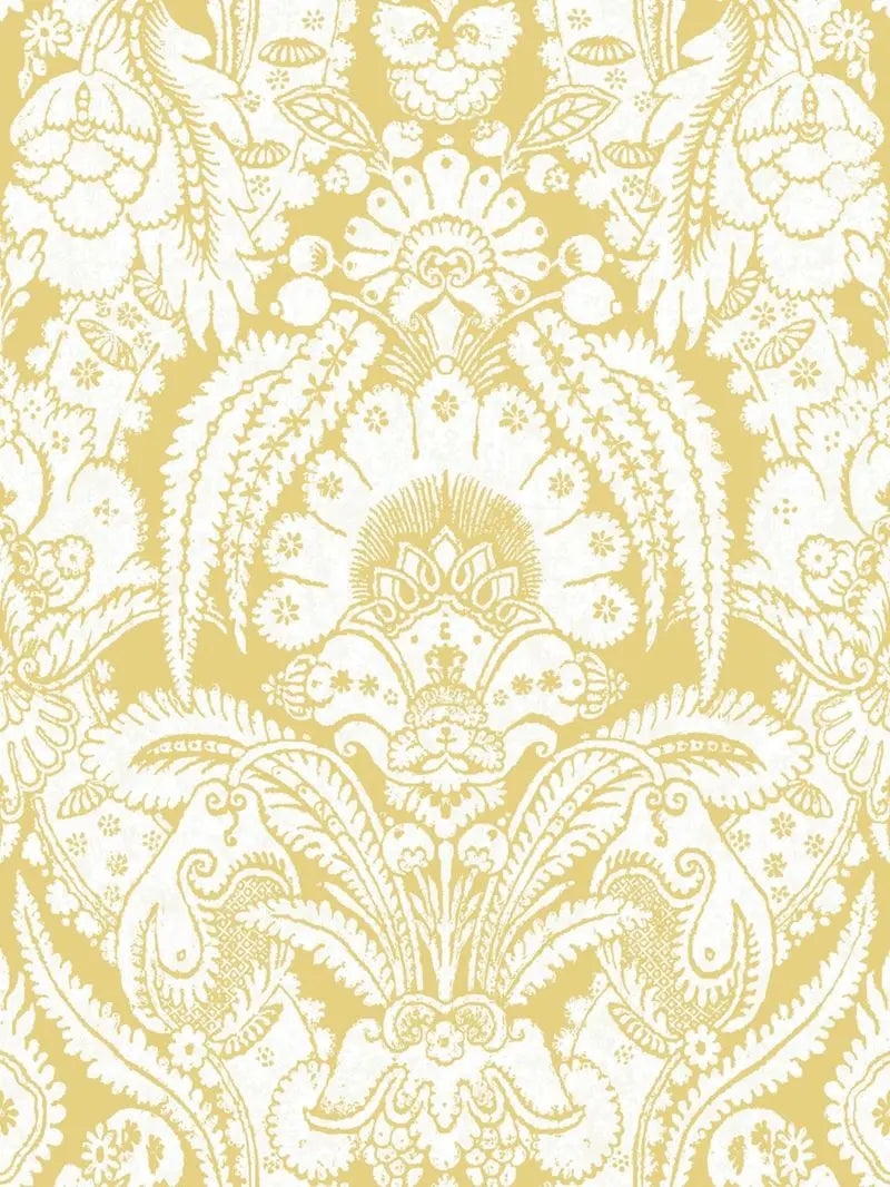 Cole & Son Wallpaper 94/2013.CS Chatterton French Yellow and Ivory