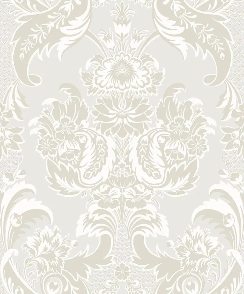 Cole & Son Wallpaper 94/3015.CS Wyndham White and Pearl