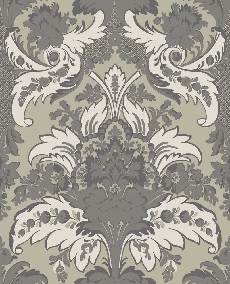 Cole & Son Wallpaper 94/5026.CS Aldwych Silver and White