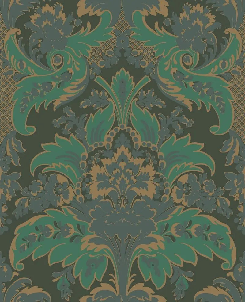 Cole & Son Wallpaper 94/5028.CS Aldwych Green and Gold