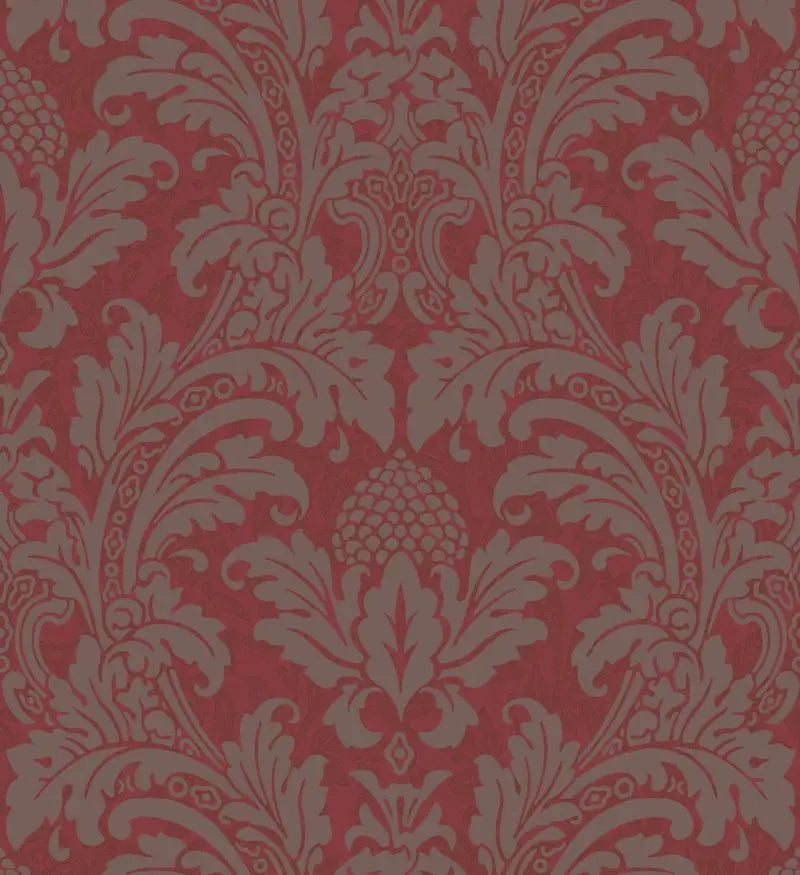 Cole & Son Wallpaper 94/6034.CS Blake Red and Silver