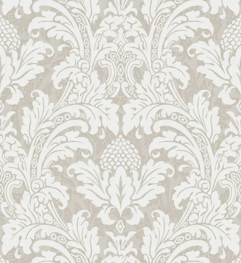 Cole & Son Wallpaper 94/6035.CS Blake White and Silver