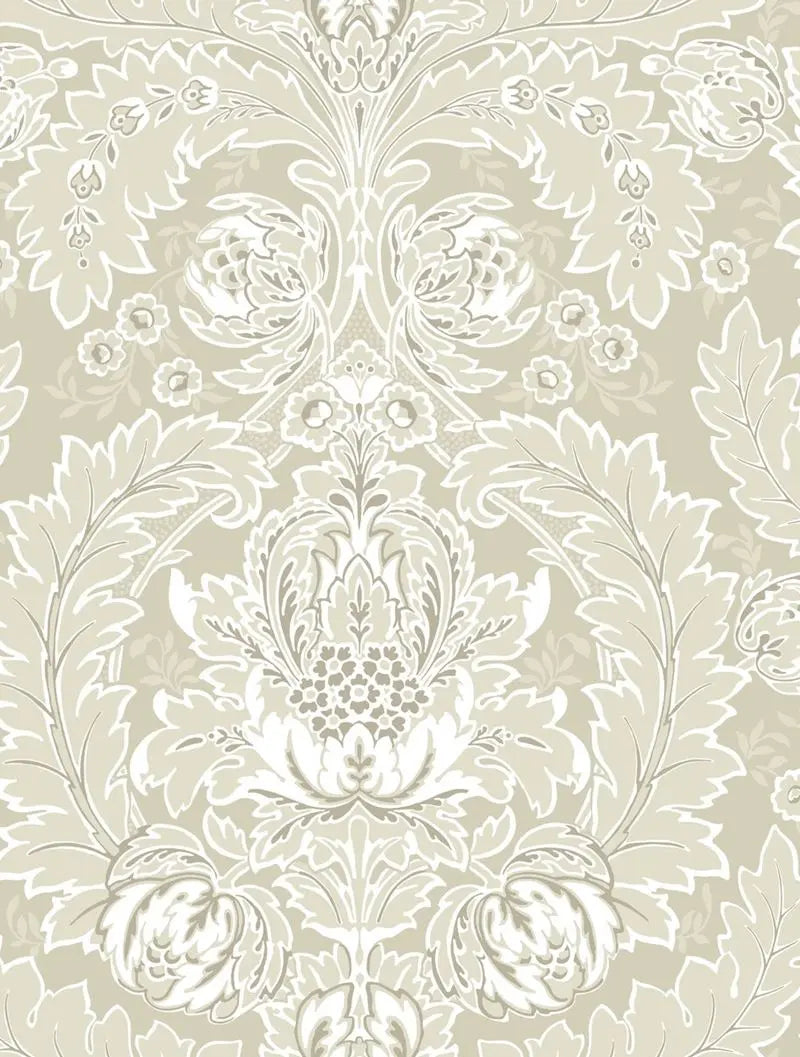 Cole & Son Wallpaper 94/9048.CS Coleridge Linen and White