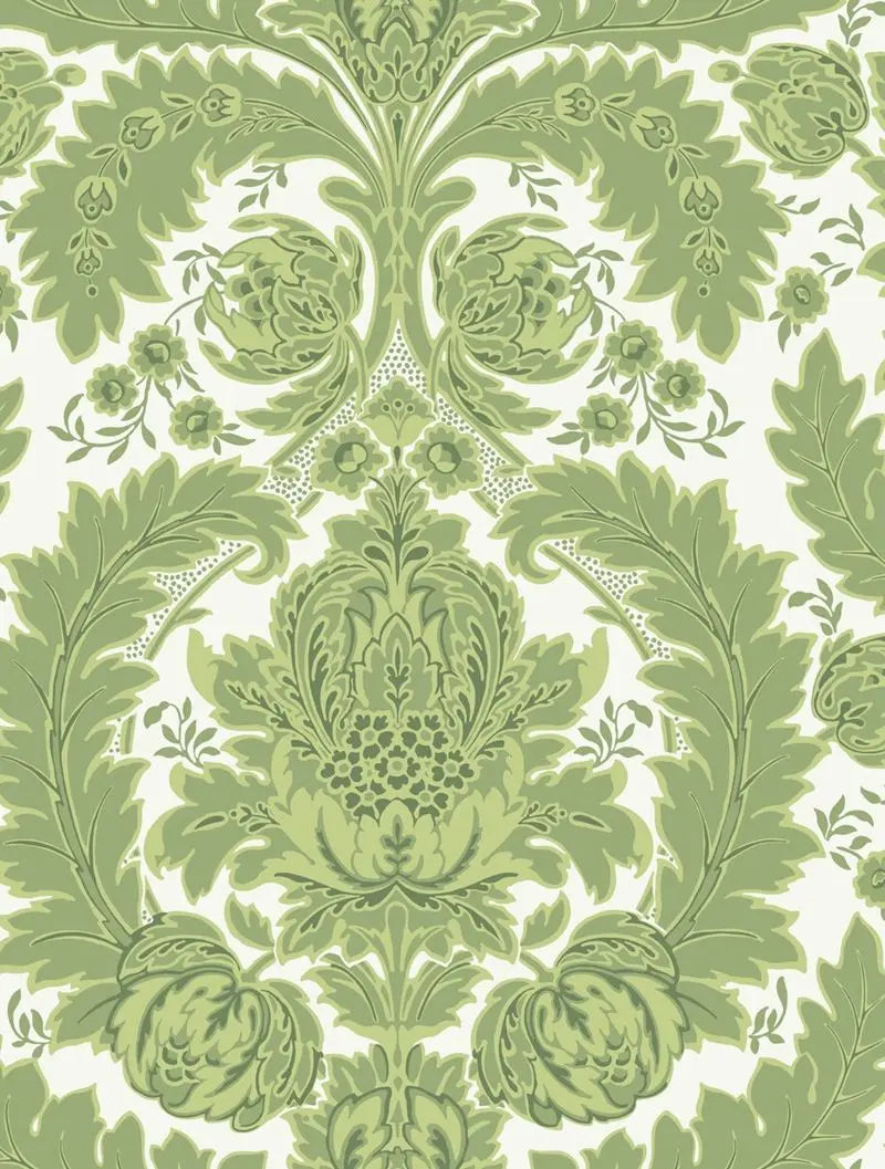 Cole & Son Wallpaper 94/9050.CS Coleridge Green and Ivory