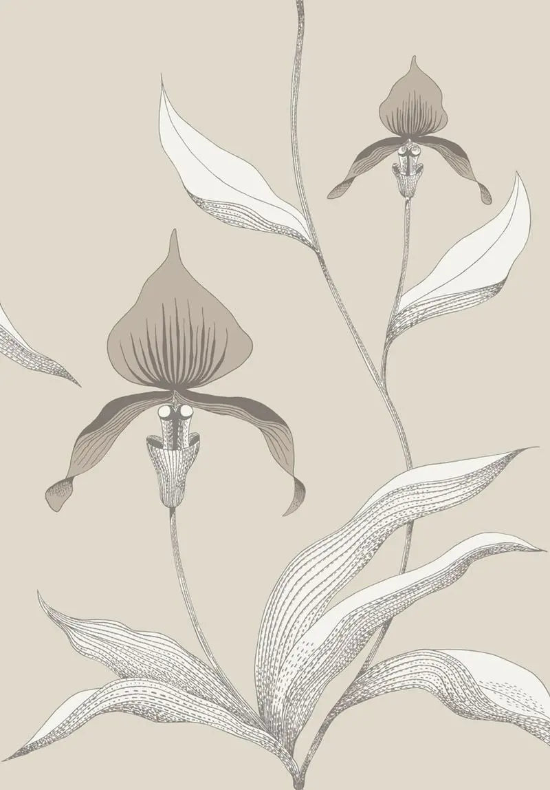 Cole & Son Wallpaper 95/10058.CS Orchid Linen/White