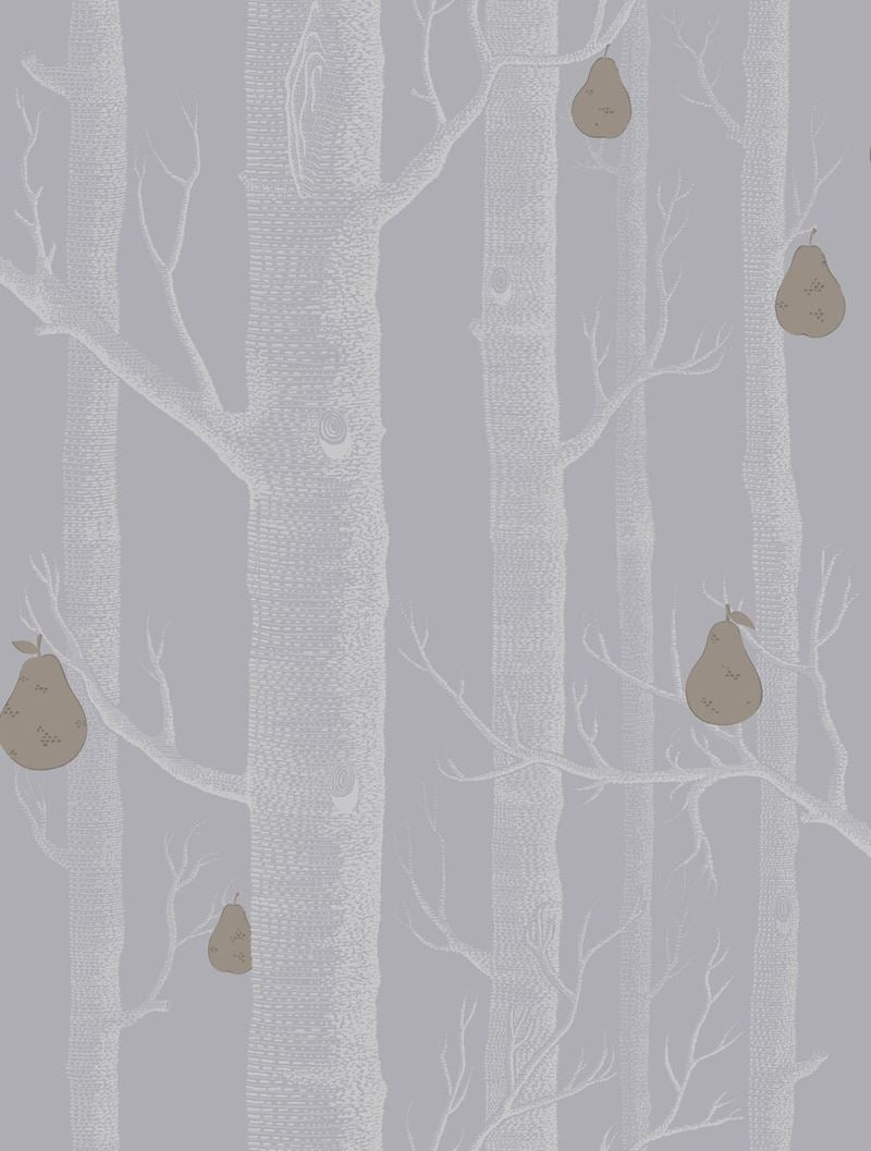 Cole & Son Wallpaper 95/5030.CS Woods & Pears Slate/Silver